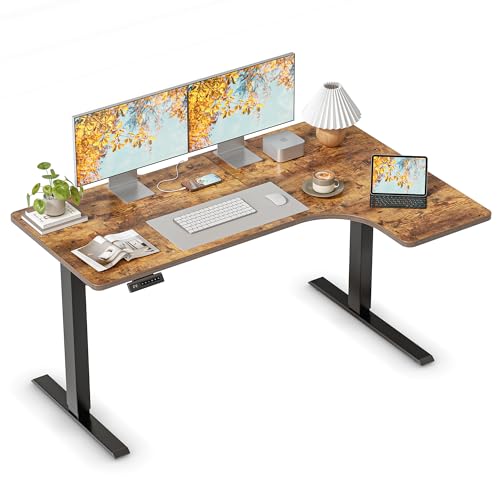 Amazon | FEZIBO 電動 昇降デスク スタンディングデスク 幅60cm 奥行